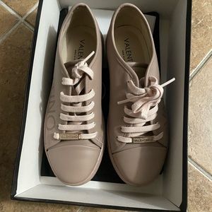 SOLD!!!Mario Valentino Leather Dalia Nude Sneakers
